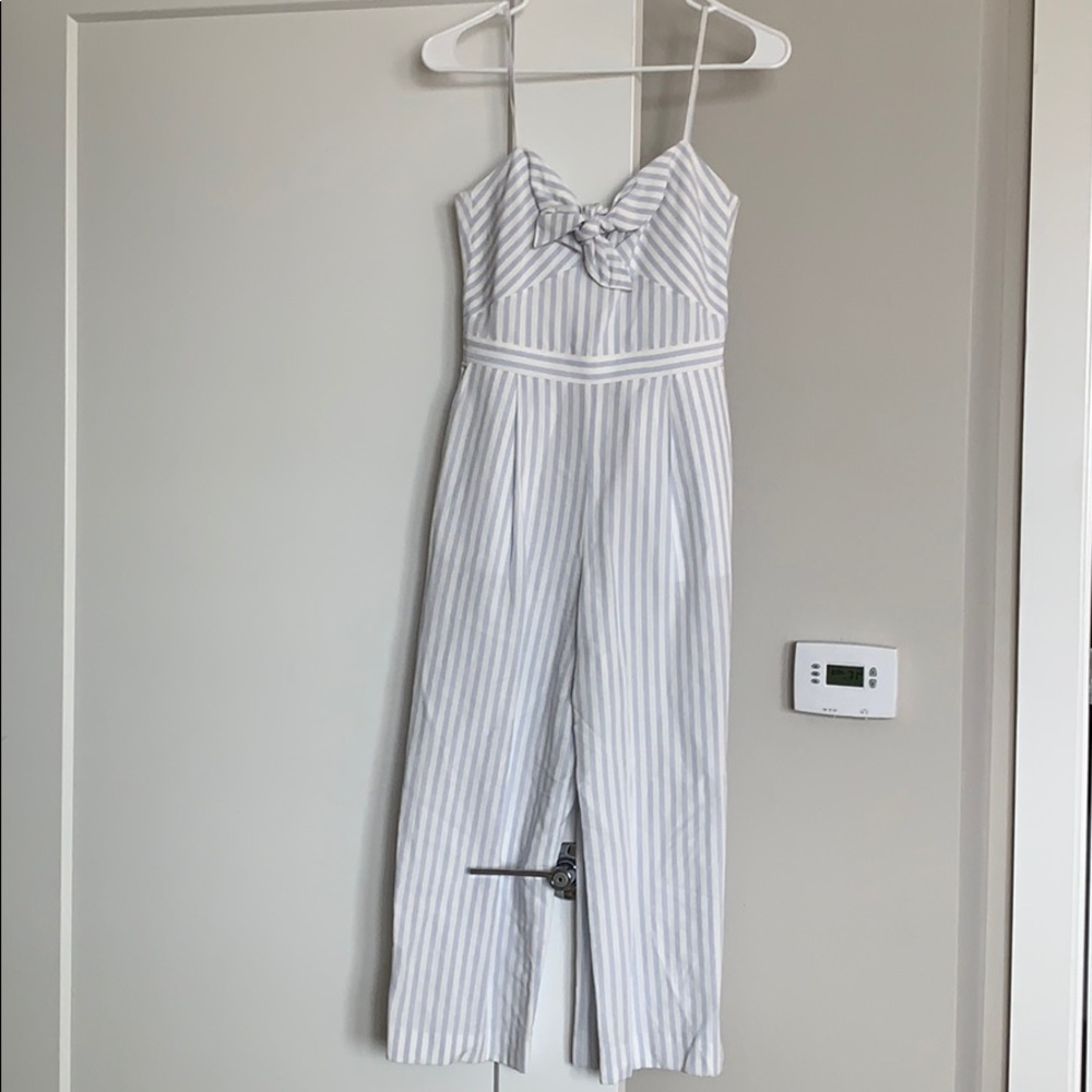 Club Monaco blue and white striped jumpsuit, 00